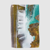 Serviette De Golf Cascade de Godafoss, Islande (Devant)