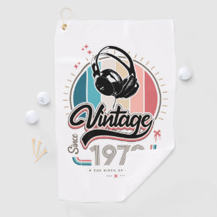 Serviette De Golf Casques vintages depuis 1972
