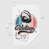 Serviette De Golf Casques vintages depuis 1979 (En situation)