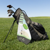 Serviette De Golf Cat Box Golf Towel (Vert)