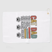 Serviette De Golf Cat Dad Vintage Funny Snack Dealer Shirt Design_1 (Horizontal)