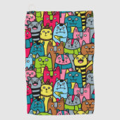Serviette De Golf Cat et kitten (Devant)