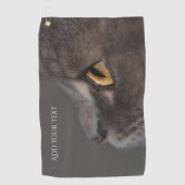 Serviette De Golf Cat Eye-Macro par Shirley Taylor (Devant)