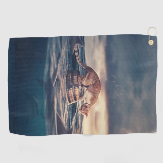 Serviette De Golf Cat Nap Dream ou cauchemar (Horizontal)