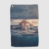 Serviette De Golf Cat Nap Dream ou cauchemar (Devant)