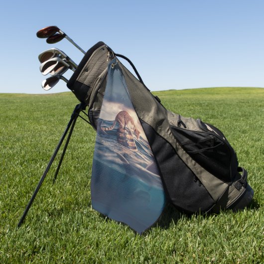 Serviette De Golf Cat Nap Dream ou cauchemar (Vert)