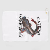 Serviette De Golf Catfish Whisperer Light Fishing Towne (Horizontal)