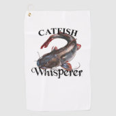 Serviette De Golf Catfish Whisperer Light Fishing Towne (Devant)
