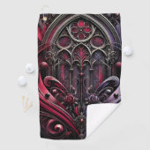 Serviette De Golf Cathédrale gothique Design Golf Towel (En situation)