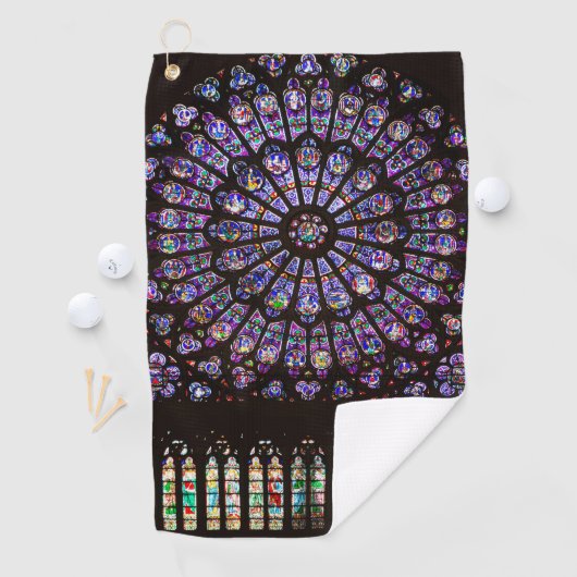 Serviette De Golf Cathédrale Notre-Dame de Paris Rose (En situation)