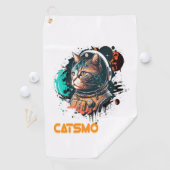 Serviette De Golf Catsmonaute Astronaut Chat Ou Chat Spatial (En situation)