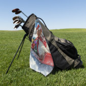 Serviette De Golf Cavalier King Charles Spaniel Chien Sledge Noël