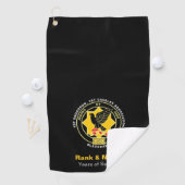 Serviette de golf Cavalry - Noir classique (En situation)
