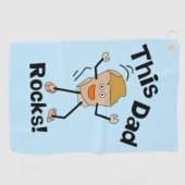 Serviette De Golf Ce Papa Rocks (Horizontal)