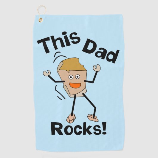Serviette De Golf Ce Papa Rocks (Devant)