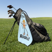 Serviette De Golf Ce Papa Rocks (Vert)