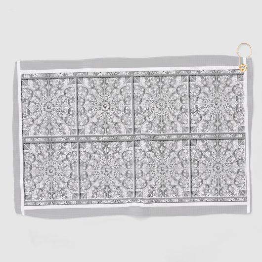 Serviette De Golf Céramique gris dentelle (Horizontal)
