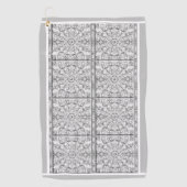 Serviette De Golf Céramique gris dentelle (Devant)
