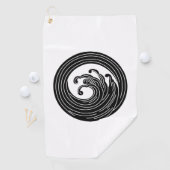 Serviette De Golf Cercle de Swirl (En situation)