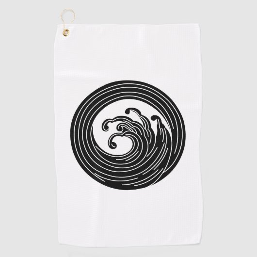 Serviette De Golf Cercle de Swirl (Devant)