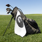 Serviette De Golf Cercle de Swirl (Vert)