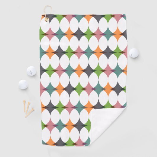 Serviette De Golf Cercles Abstraits (En situation)
