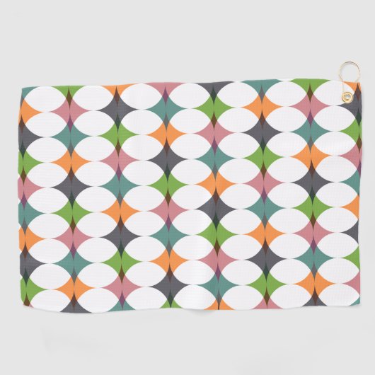 Serviette De Golf Cercles Abstraits (Horizontal)
