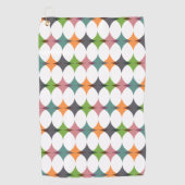 Serviette De Golf Cercles Abstraits (Devant)