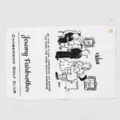 Serviette De Golf Cérémonie des Mariages civils dans un bureau d'enr (Horizontal)