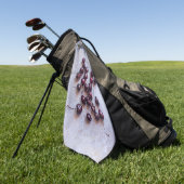 Serviette De Golf Cerises (Vert)