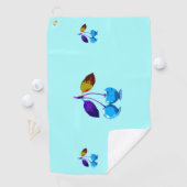 Serviette De Golf Cerises bleues vives (En situation)