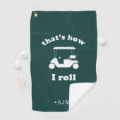 Serviette De Golf C'est comme ça que je roule | Monogramme (En situation)