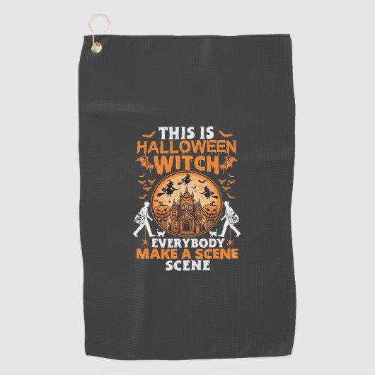 Serviette De Golf C'est Halloween (Devant)