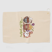Serviette De Golf "C'Est La Saison Café Halloween (Horizontal)