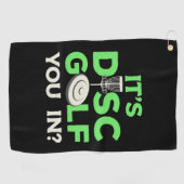 Serviette De Golf C'Est Le Disque Golf Vous Dans (Horizontal)