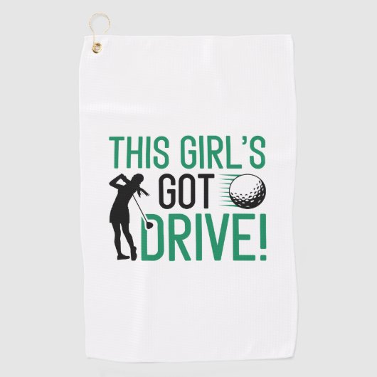 Serviette De Golf Cette fille a une voiture (Devant)