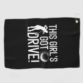 Serviette De Golf Cette fille a une voiture (Horizontal)