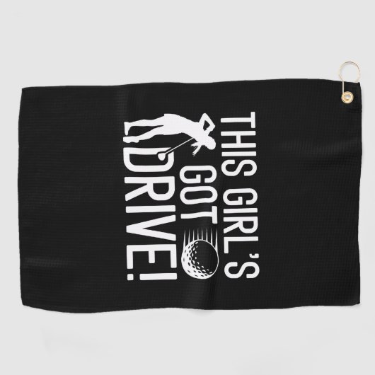 Serviette De Golf Cette fille a une voiture (Horizontal)