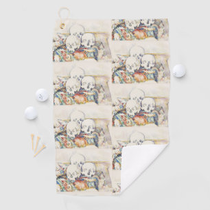 Serviette De Golf Cezanne Les Trois Crânes Affiche d'Art Vintage Imp
