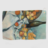 Serviette De Golf Cezanne Panier Pommes Impressionnisme Art (Horizontal)