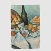 Serviette De Golf Cezanne Panier Pommes Impressionnisme Art (Devant)