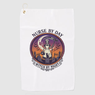 Serviette De Golf Ch Meow Château Hanté Halloween (3)_1