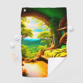 Serviette De Golf Chambre Forêt (En situation)