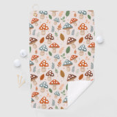 Serviette De Golf Champignons, Feuillage d'automne, Nature Patten (En situation)