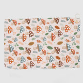 Serviette De Golf Champignons, Feuillage d'automne, Nature Patten (Horizontal)