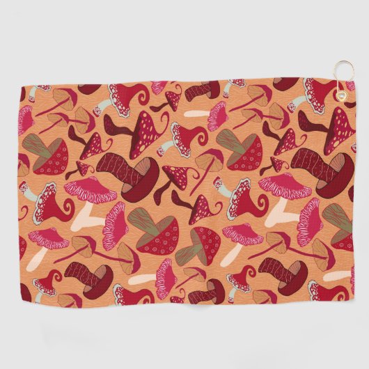 Serviette De Golf Champignons mignons (Horizontal)