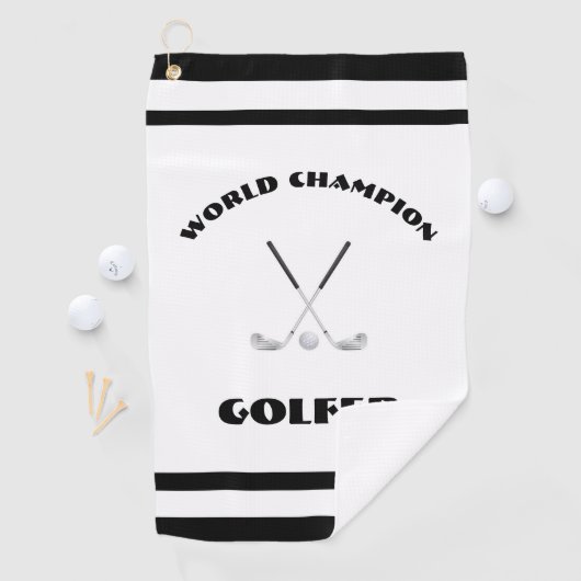 Serviette De Golf Champion du monde de golf (En situation)
