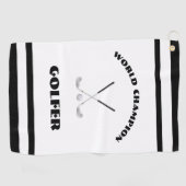 Serviette De Golf Champion du monde de golf (Horizontal)