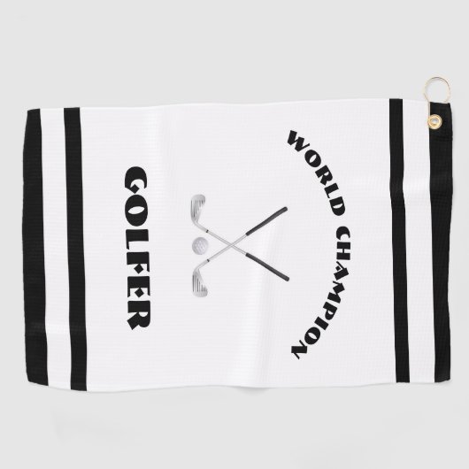 Serviette De Golf Champion du monde de golf (Horizontal)