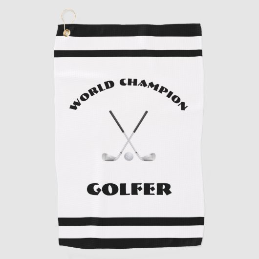 Serviette De Golf Champion du monde de golf (Devant)